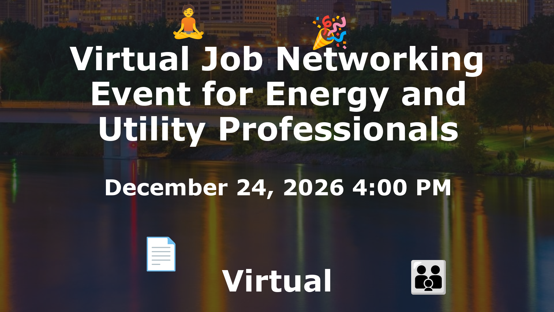 Virtual Job Networking Event for Energy and Utility Professionals event image